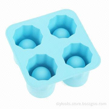 Shot Glasses Style Silicone Ice Cube Tray, Sized 100 x 100 x 55cm, OEM Orders Welcomed
